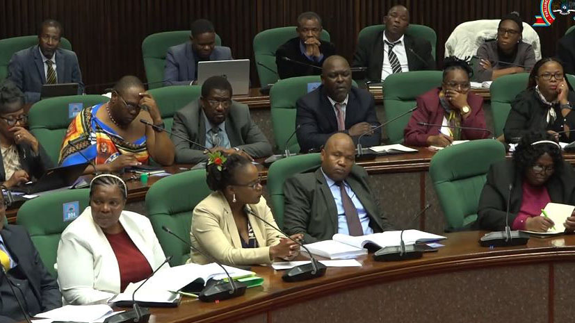 Officers from the Ministry of Education and Training during their appearance before the Public Accounts Committee yesterday. (Pics: Ntombi Mhlongo)